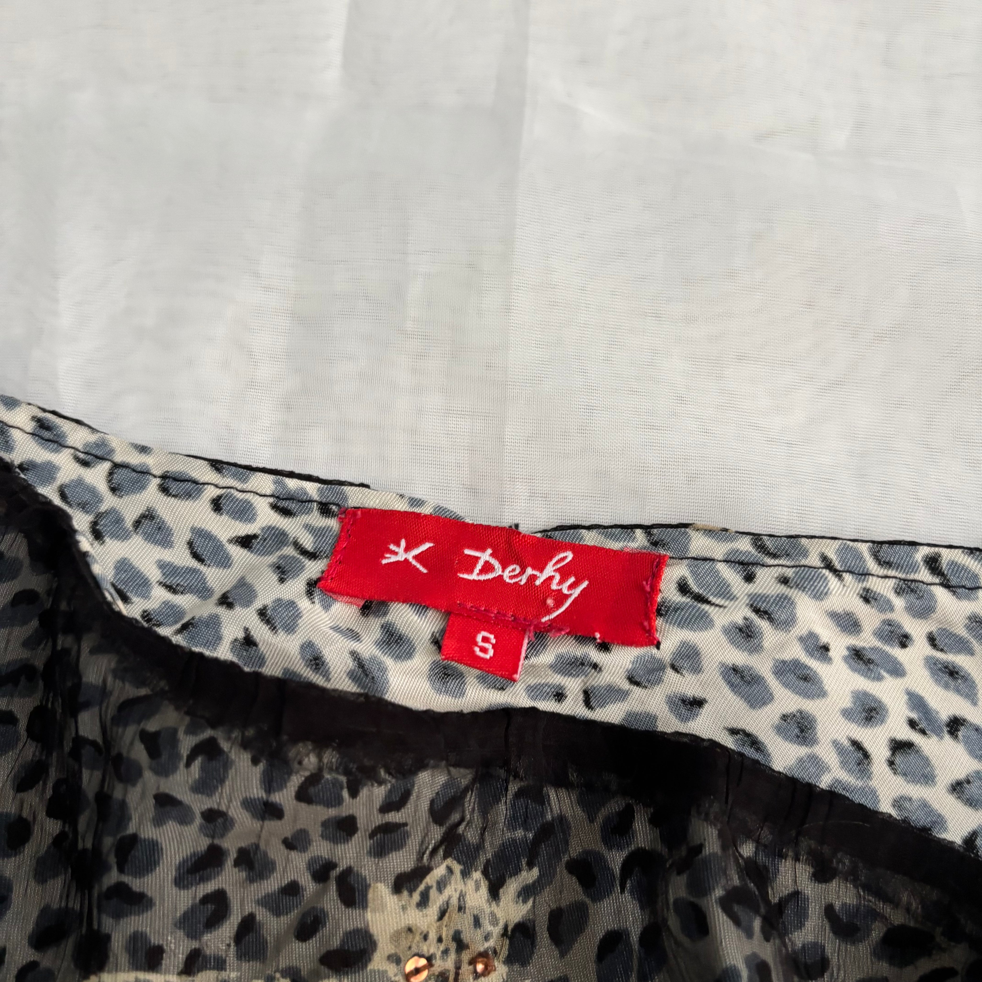 Derhy Leopard Ruched Skirt (XS/S)