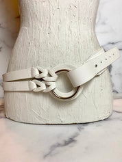 Elastic white belt