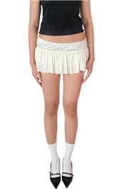 Vanilla Ribbon Micro Skirt (XS-L)