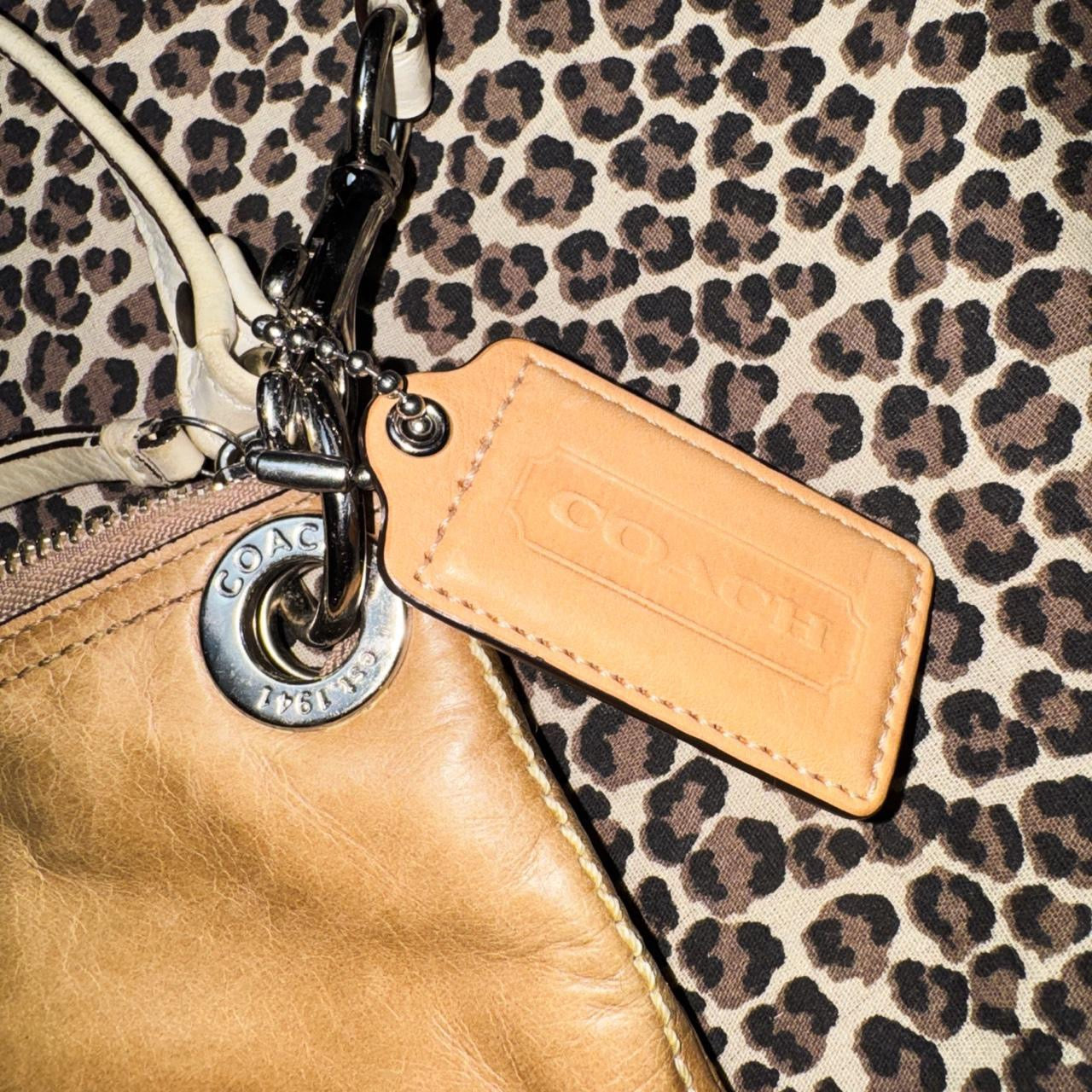 Coach Tan Leather Convertible Crossbody/Shoulder Bag