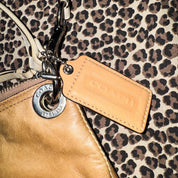 Coach Tan Leather Convertible Crossbody/Shoulder Bag