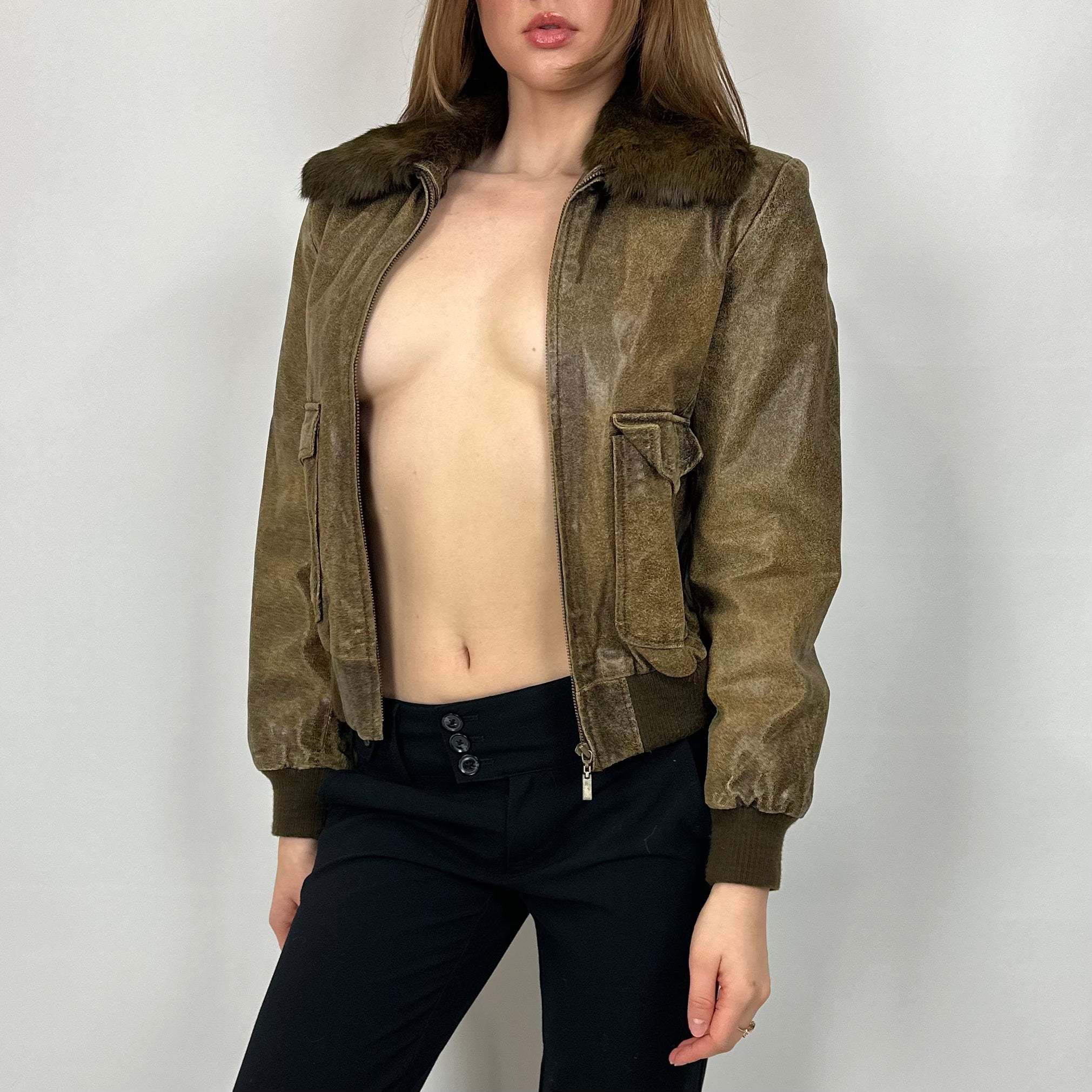 Vintage 70’s Style Bomber Jacket (xs)