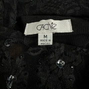 Caché Embellished Lace High Neck Top (M)