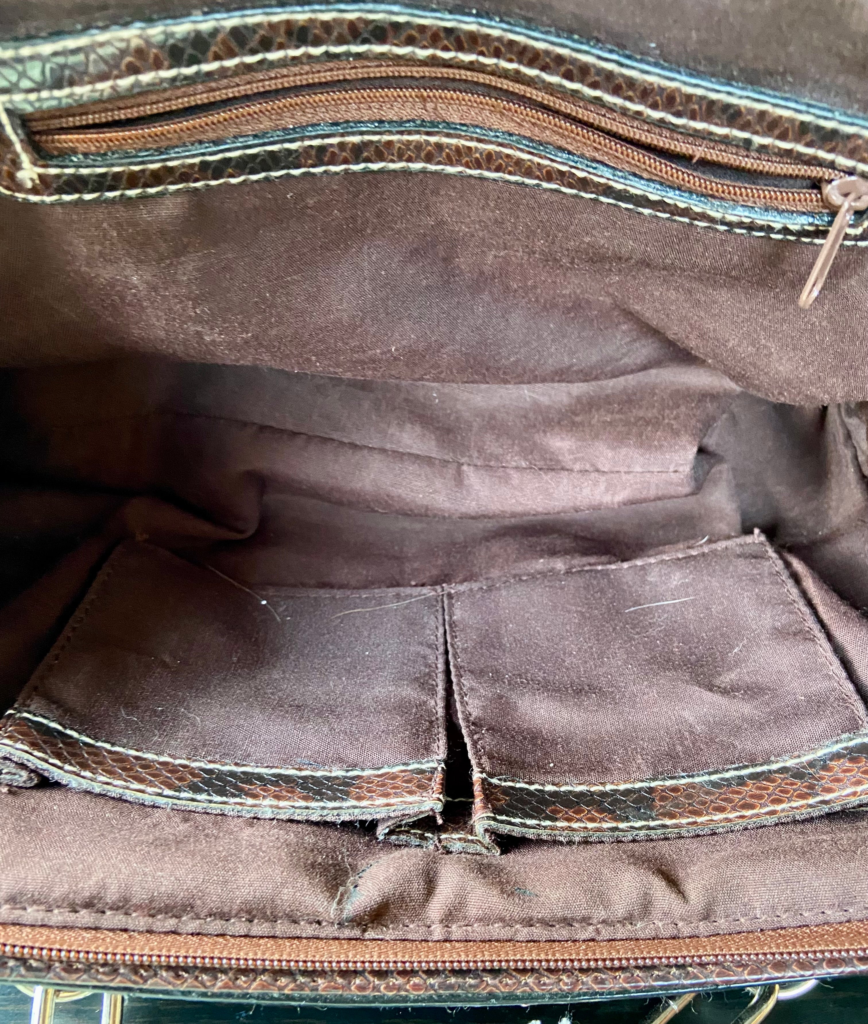 Brown shoulder bag