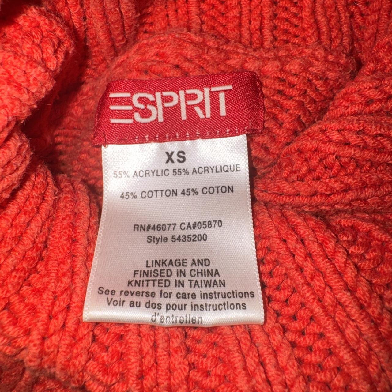 Vintage Esprit Orange Fitted Turtleneck (XS/S)