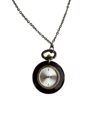 Y2K tortoise shell watch pendant