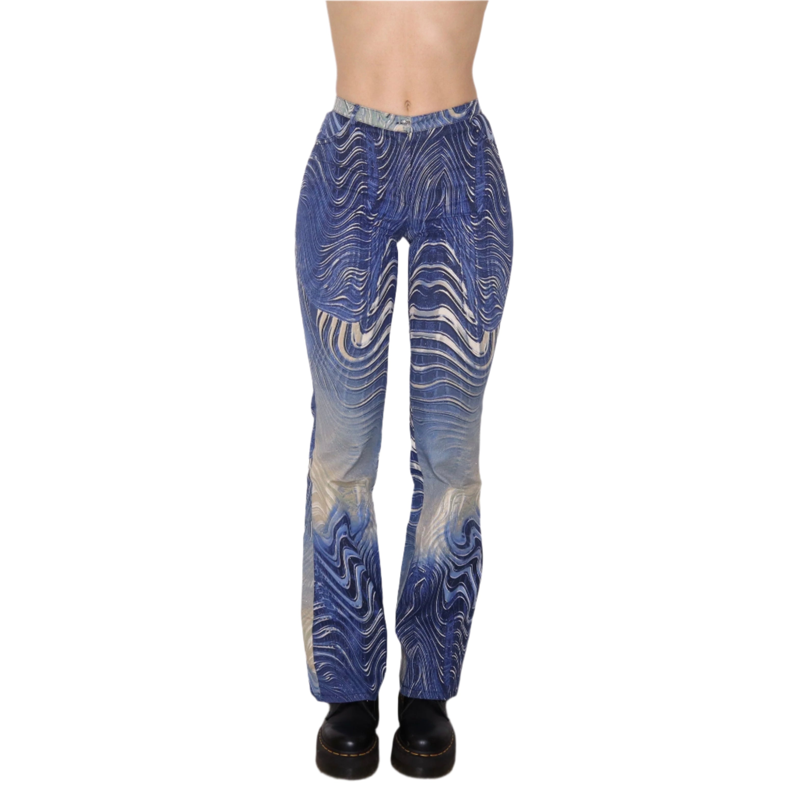 Y2K Funky Italian Flare Pants (S)
