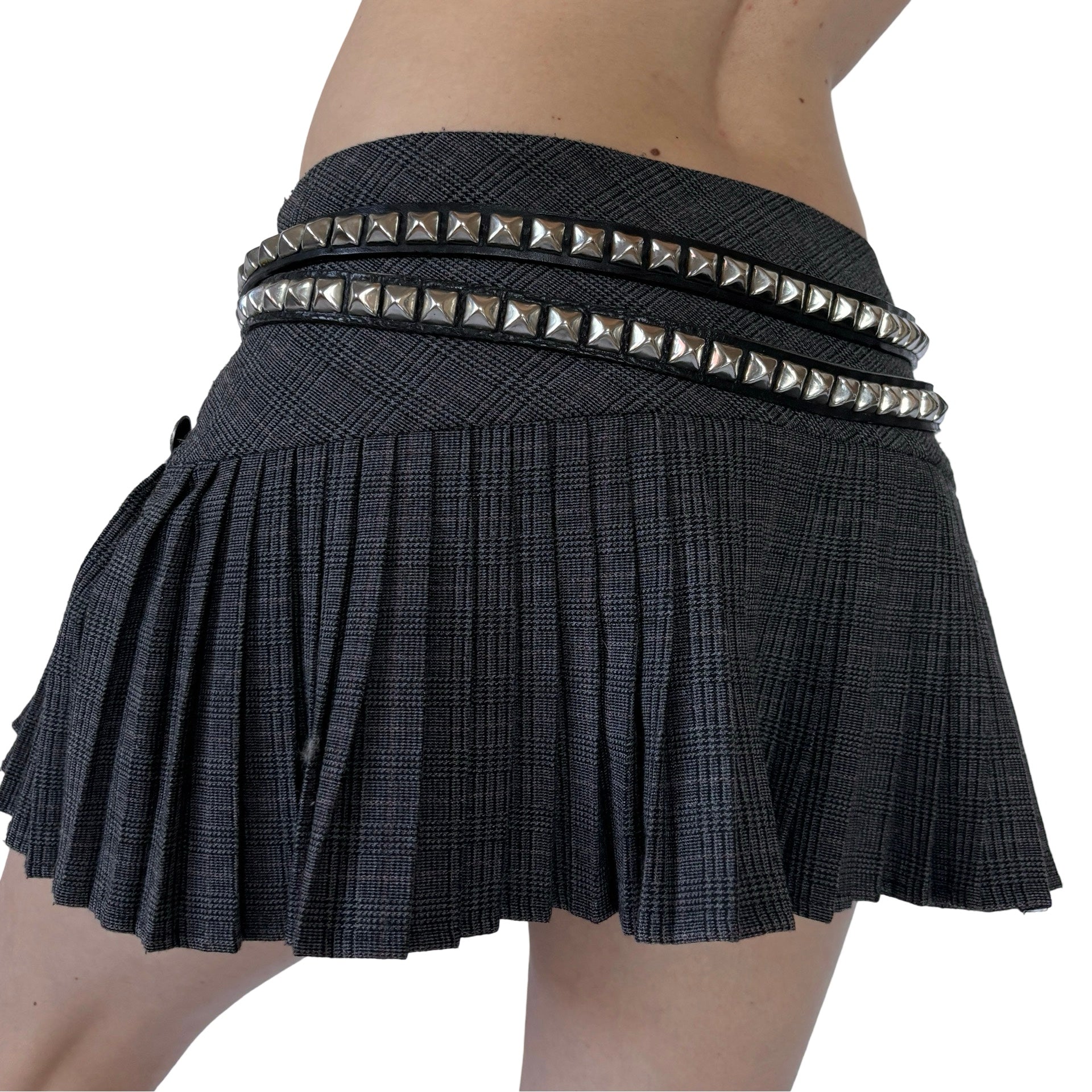 Vintage Studded Leather Belt (M/L)