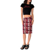 90s Slinky Midi Skirt (XS)