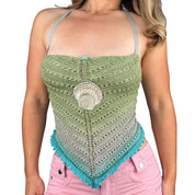 Upcycled Mermaid Festival Top (M)