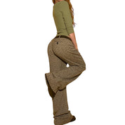 2000’s tweed mid rise trousers - small
