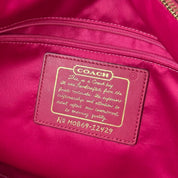 Coach Hot Pink Signature Logo Tote
