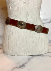 Justin vintage leather belt