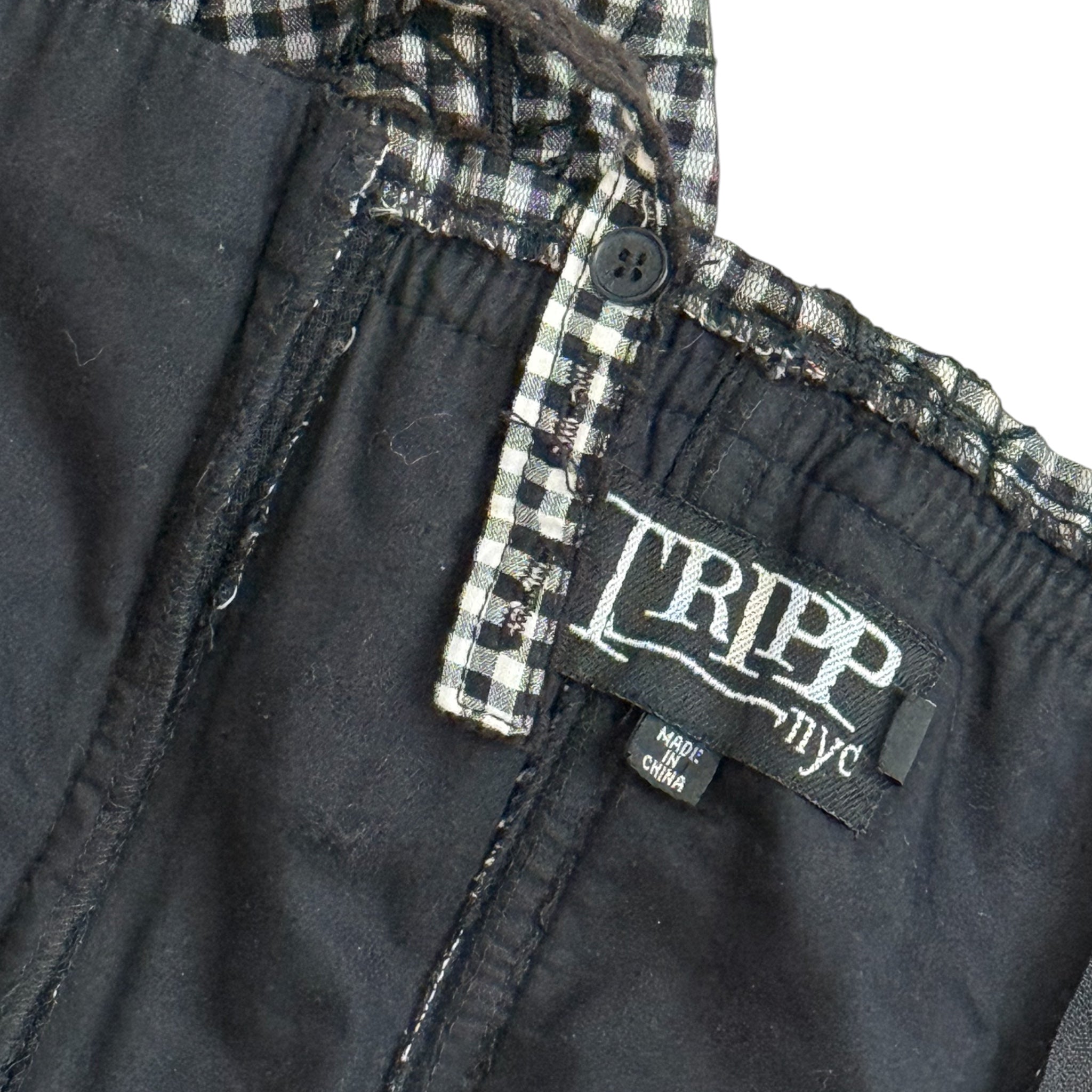 VTG Tripp nyc gingham spider web corset (L/XL)