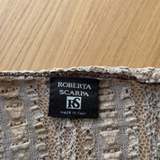 Roberta Scarpa Italian Textured Mesh Top (S/M)