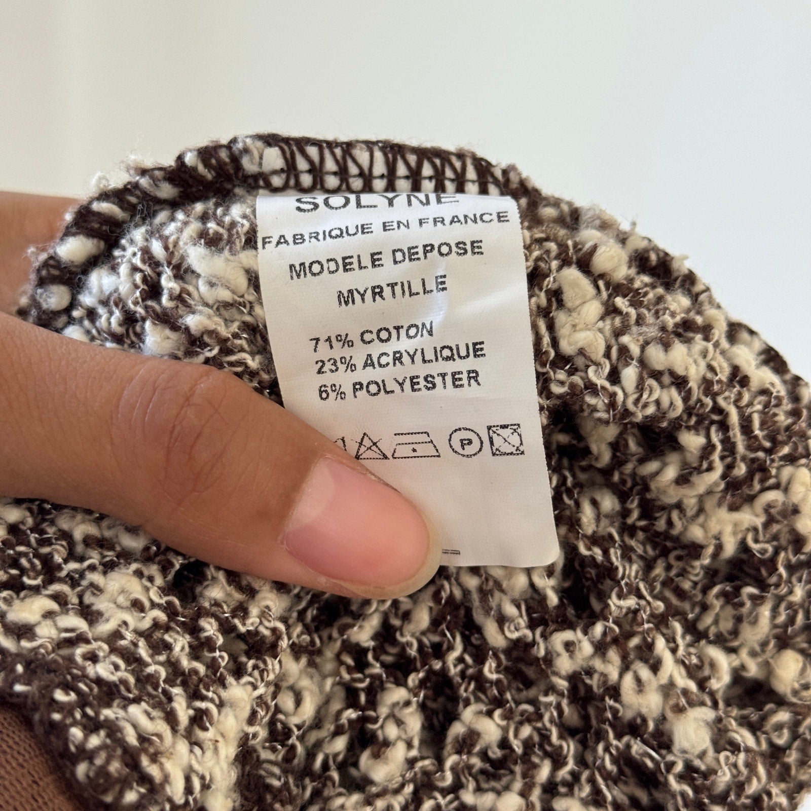 Vintage Tie-Front Knit Cardigan (S)