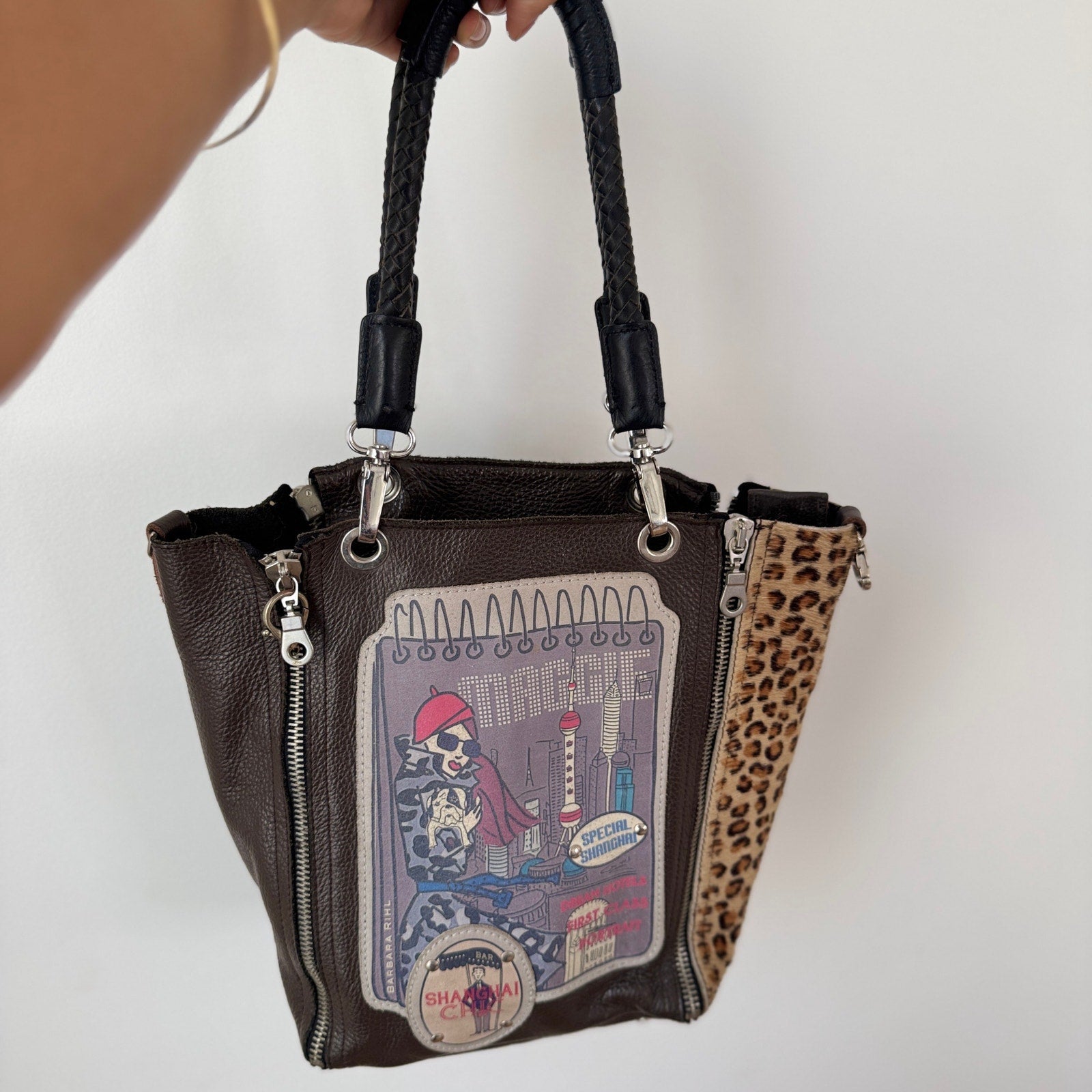 Vintage Barbara Rihl Leather Shoulder Bag