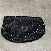 Vintage Diesel Leather Studded Clutch Bag