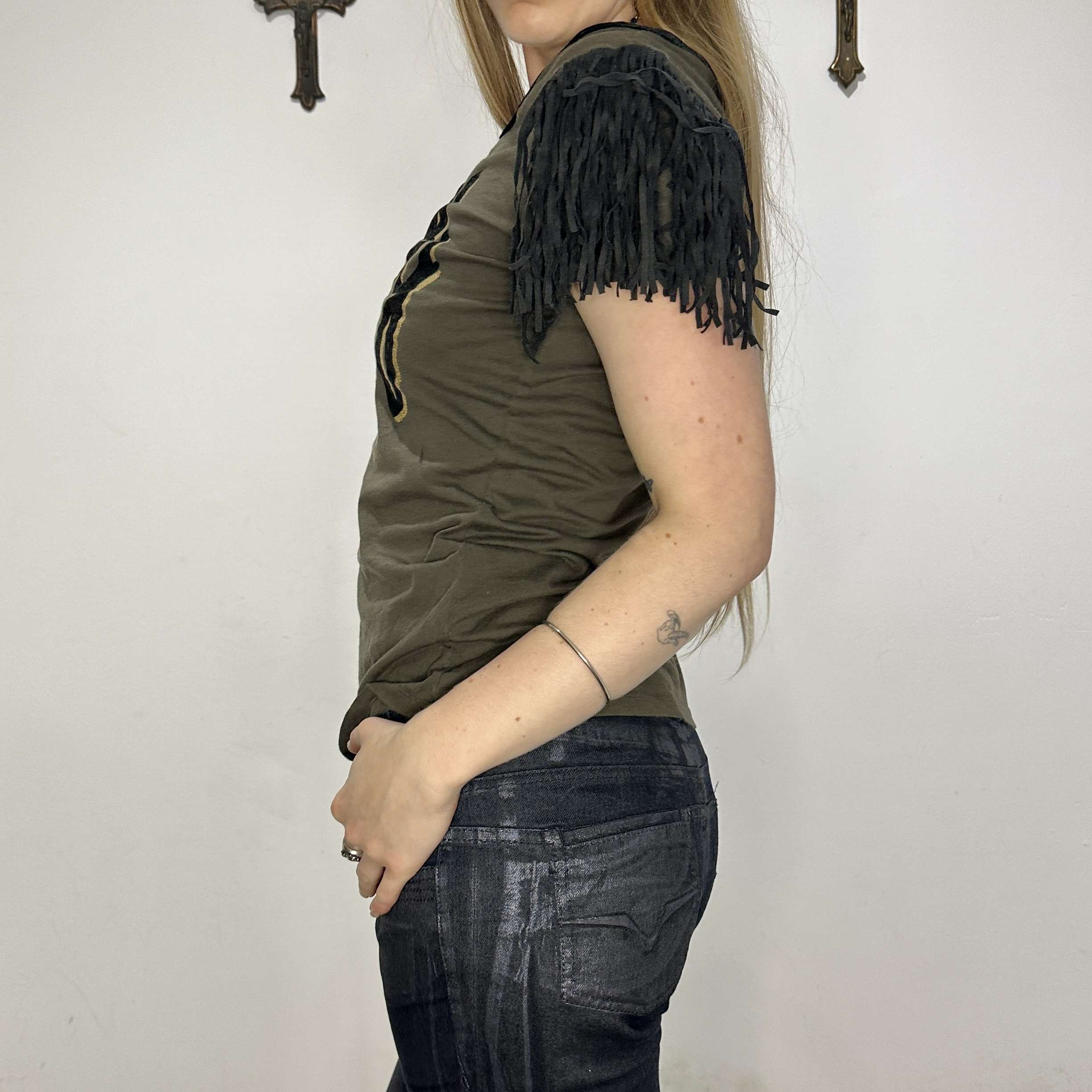 2010s Miss Sixty Fringe Logo T-Shirt (S)