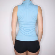 Y2K BURBERRY Light Blue Tank Top (S/M)