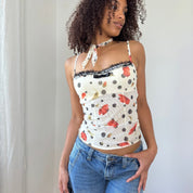 Intimissimi Polka Dot Mesh Bustier (S)