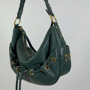 Micheal Kors Forest Green Leather Bag