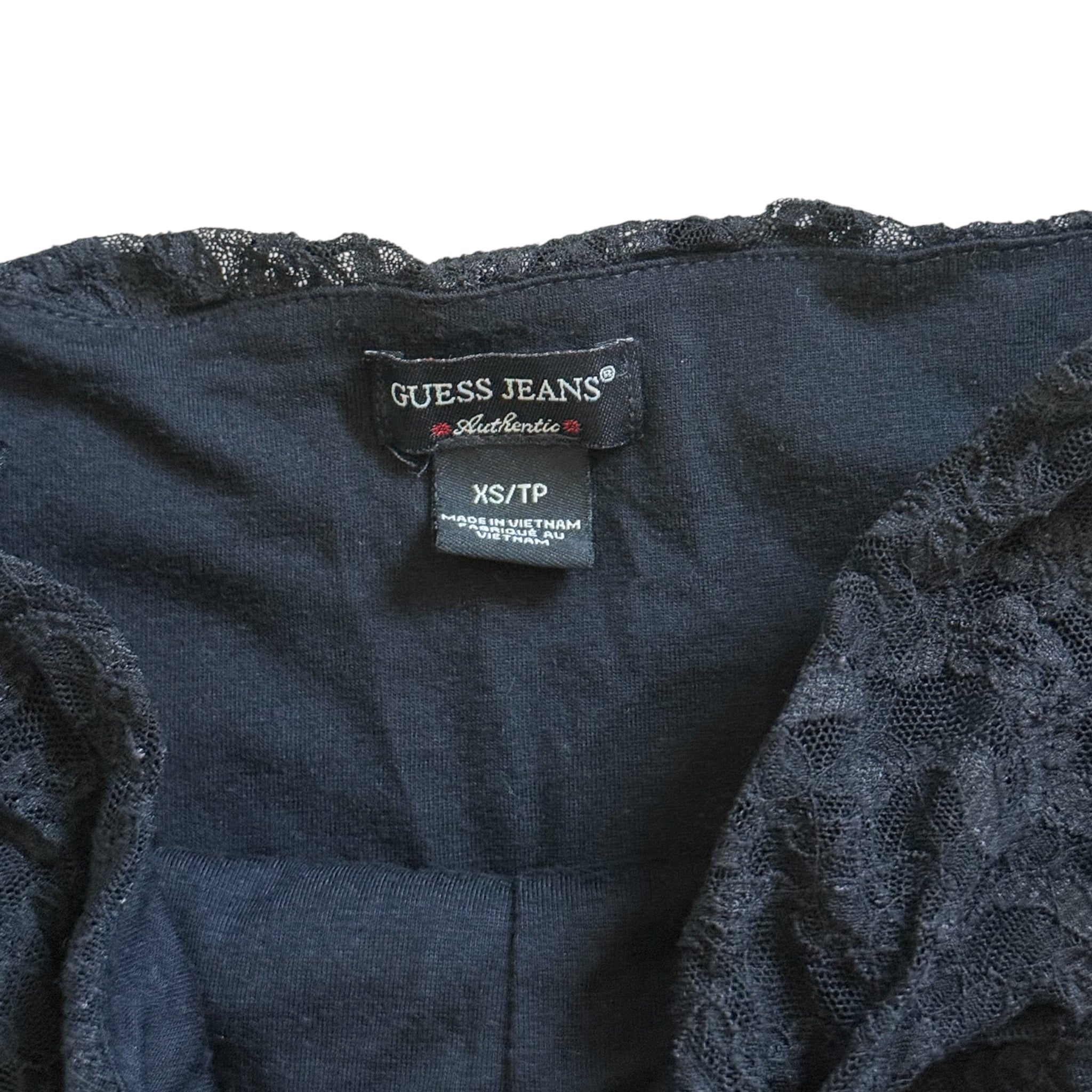 Vintage guess lace strapless dress (XS)