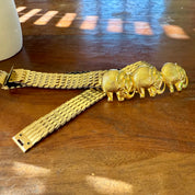 Vintage Gold Elephant Belt