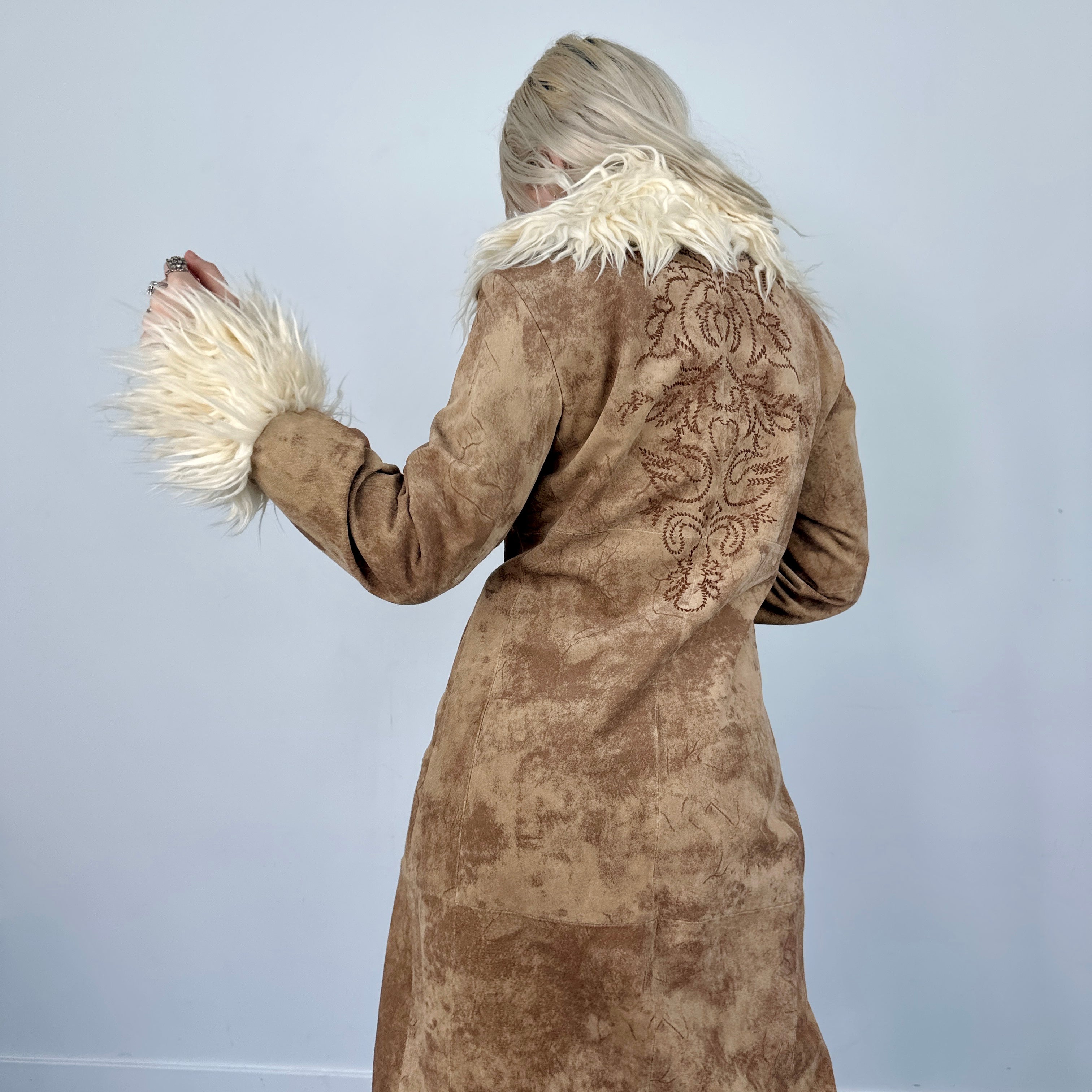 Penny Lane Afghan Embroidered Coat (M)