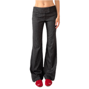 Y2K Gray Low Rise Flares (S)
