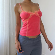 Vintage Wool Blend Lace Trim Cami (S)