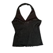 Black Y2K Halter (s)