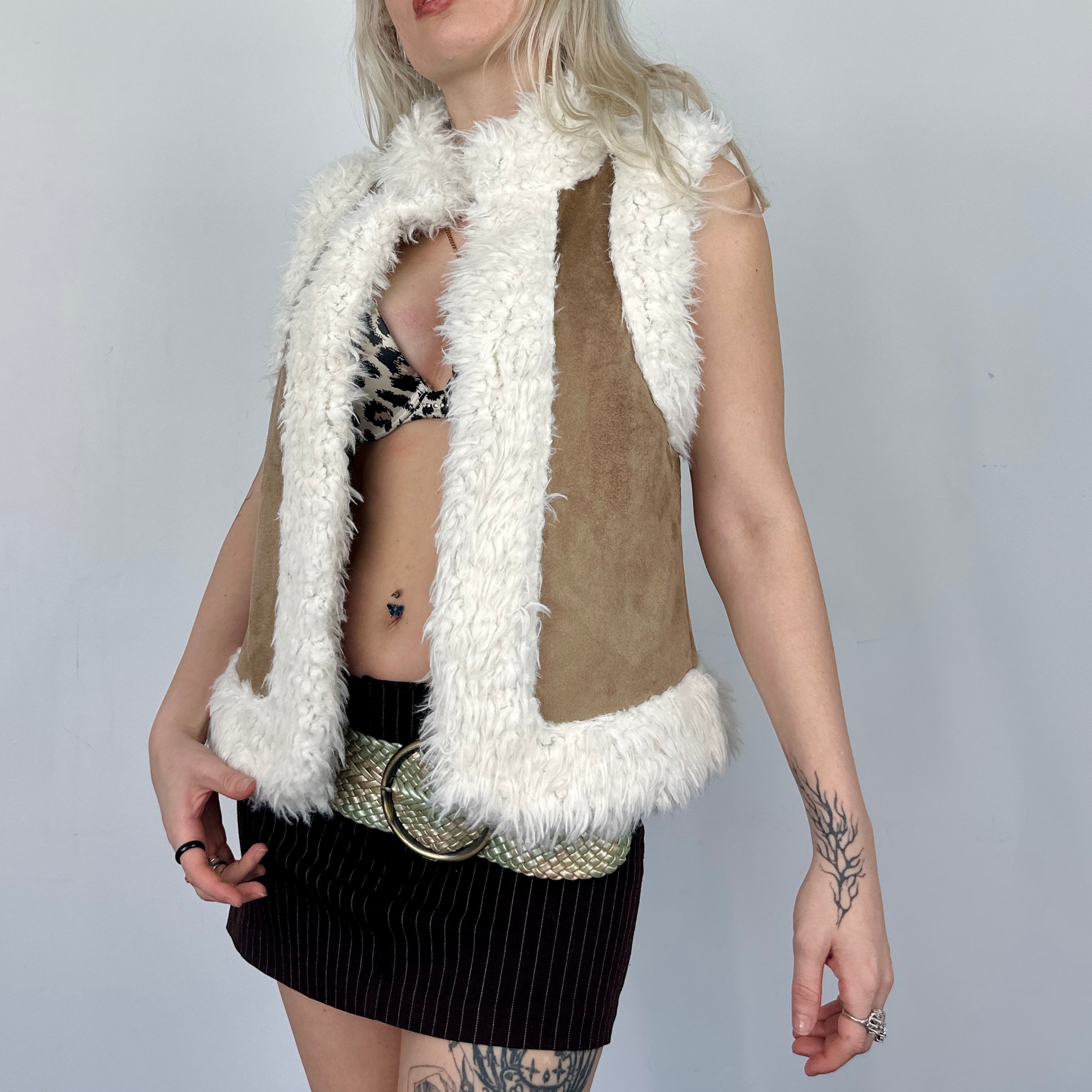 Faux Fur Vest (M)