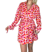 Funky Print Trench Coat (M/L)