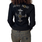 Denny Rose Black Embellished Blazer (S)