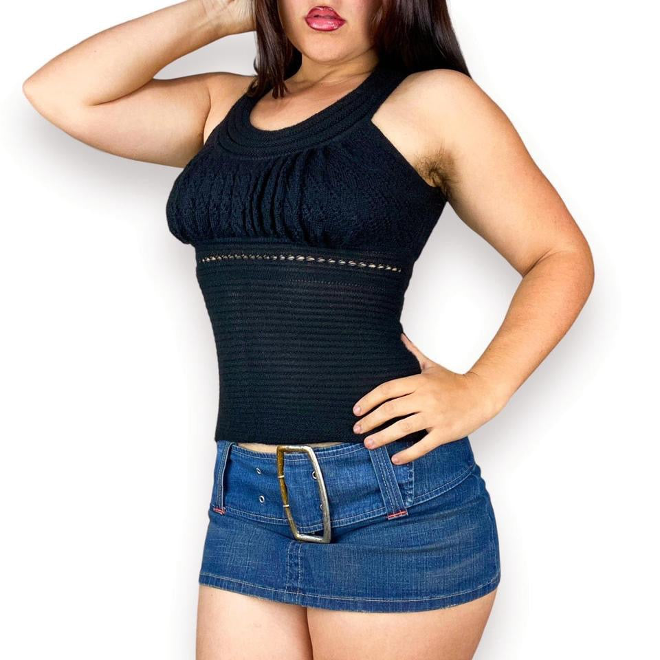 2000s Alpaca Wool Knit Cami (S)