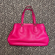 Vintage Coach Hot Pink Leather Bag