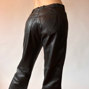 2000s Noir Leather Trousers (S/M)