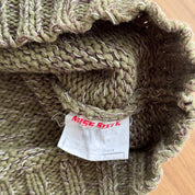 Miss Sixty Beaded Knit Halter Top in Olive (S)
