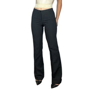 90s Pinstripe Office Flares (S)