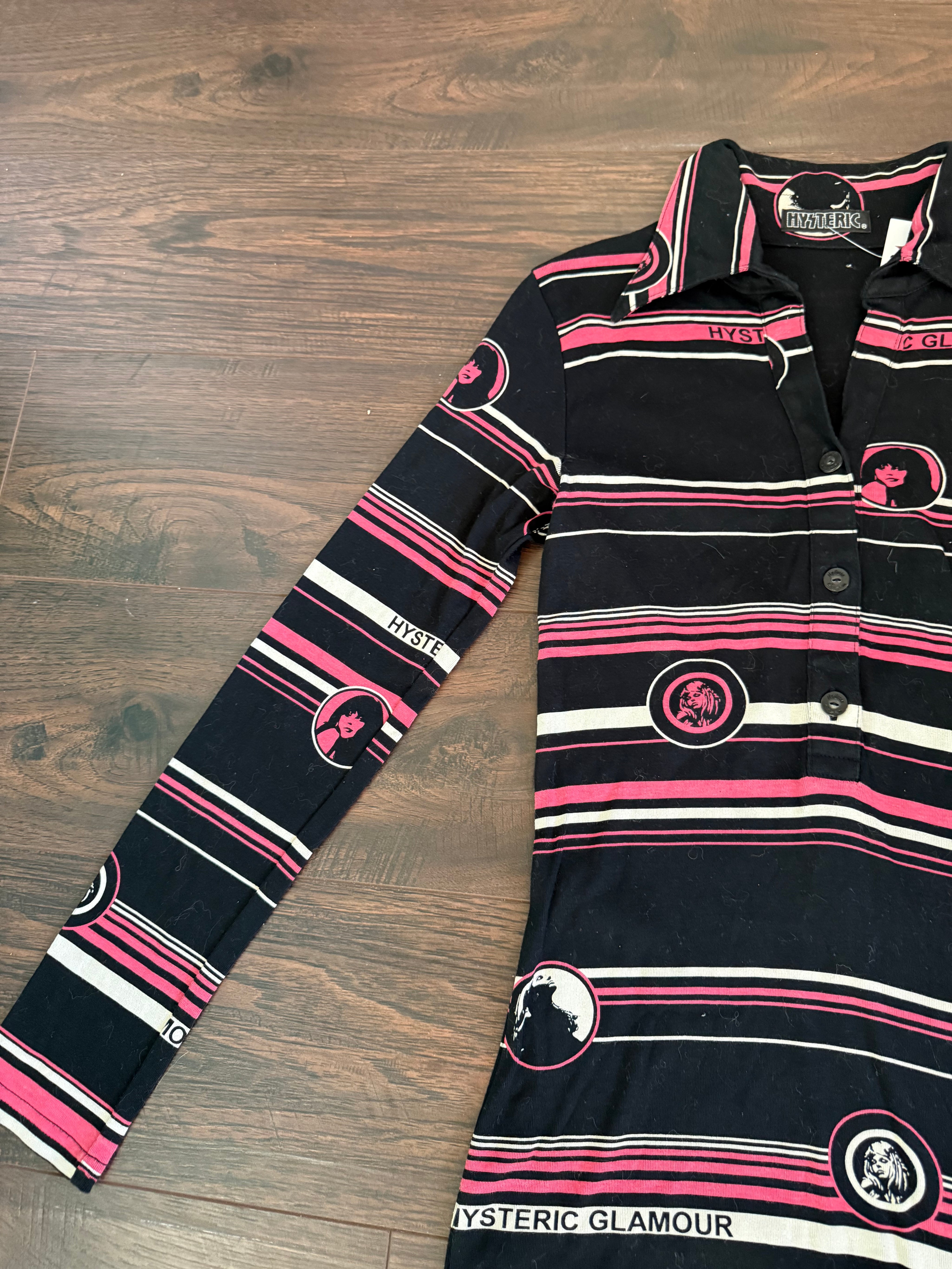 Rare Hysteric Glamour Striped Top (S)