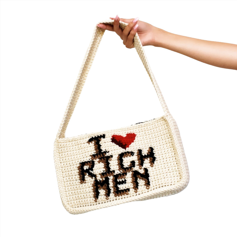 Rich Men Crochet Shoulder Bag