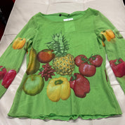 Micro Mesh Fruits Top (M)