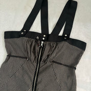 Vintage French Pinstripe Parachute Dress (M)