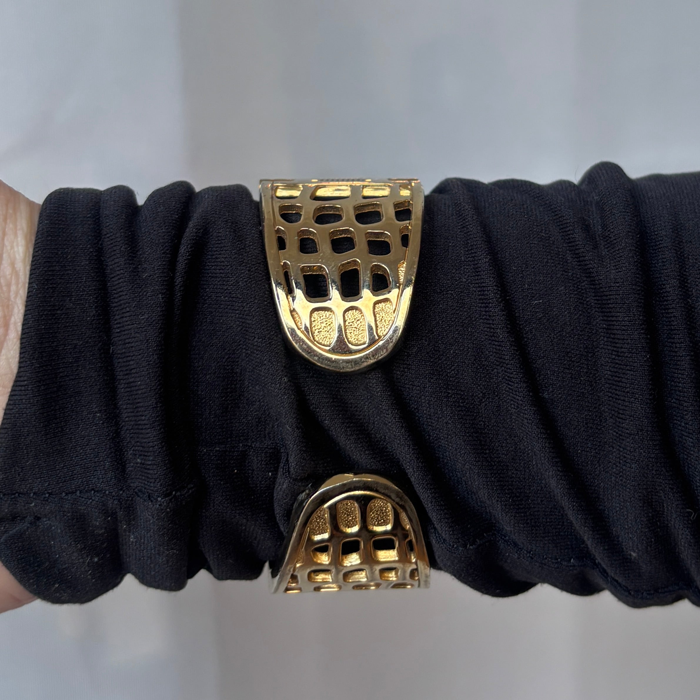 Gold Snake Cuff Watch
