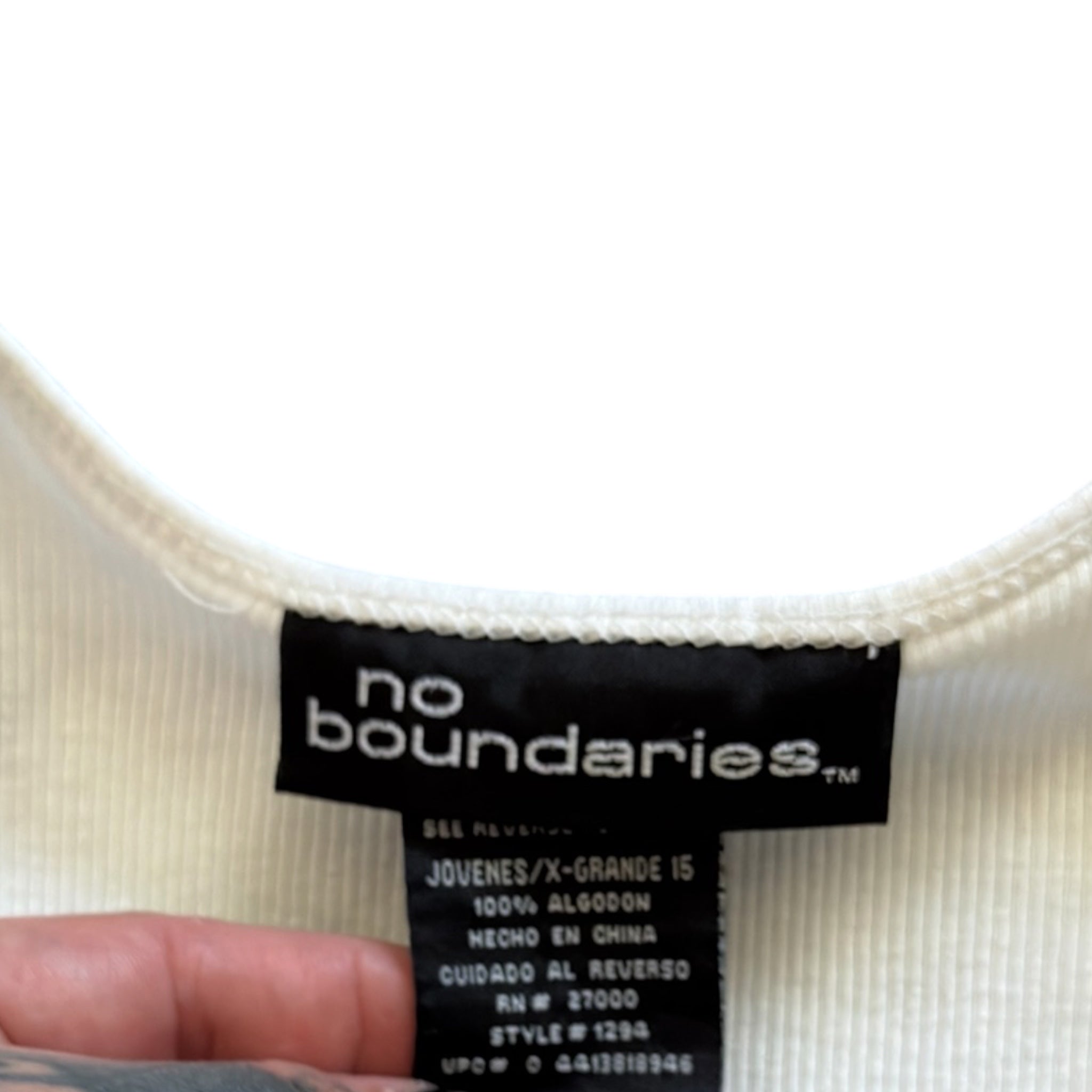 Y2K NOBO graphic ribbed tank (L/XL)