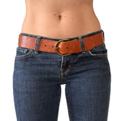 Ralph Lauren Studded Leather Belt (S)