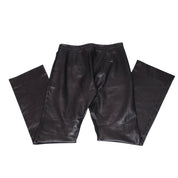 90s Black Genuine Leather Pants (XS/S)