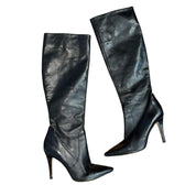 Vintage Italian Leather Stiletto Boots (8.5)