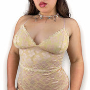 2000s Buttercream Lace Cami (S)